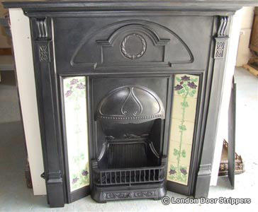 fireplace after restoration